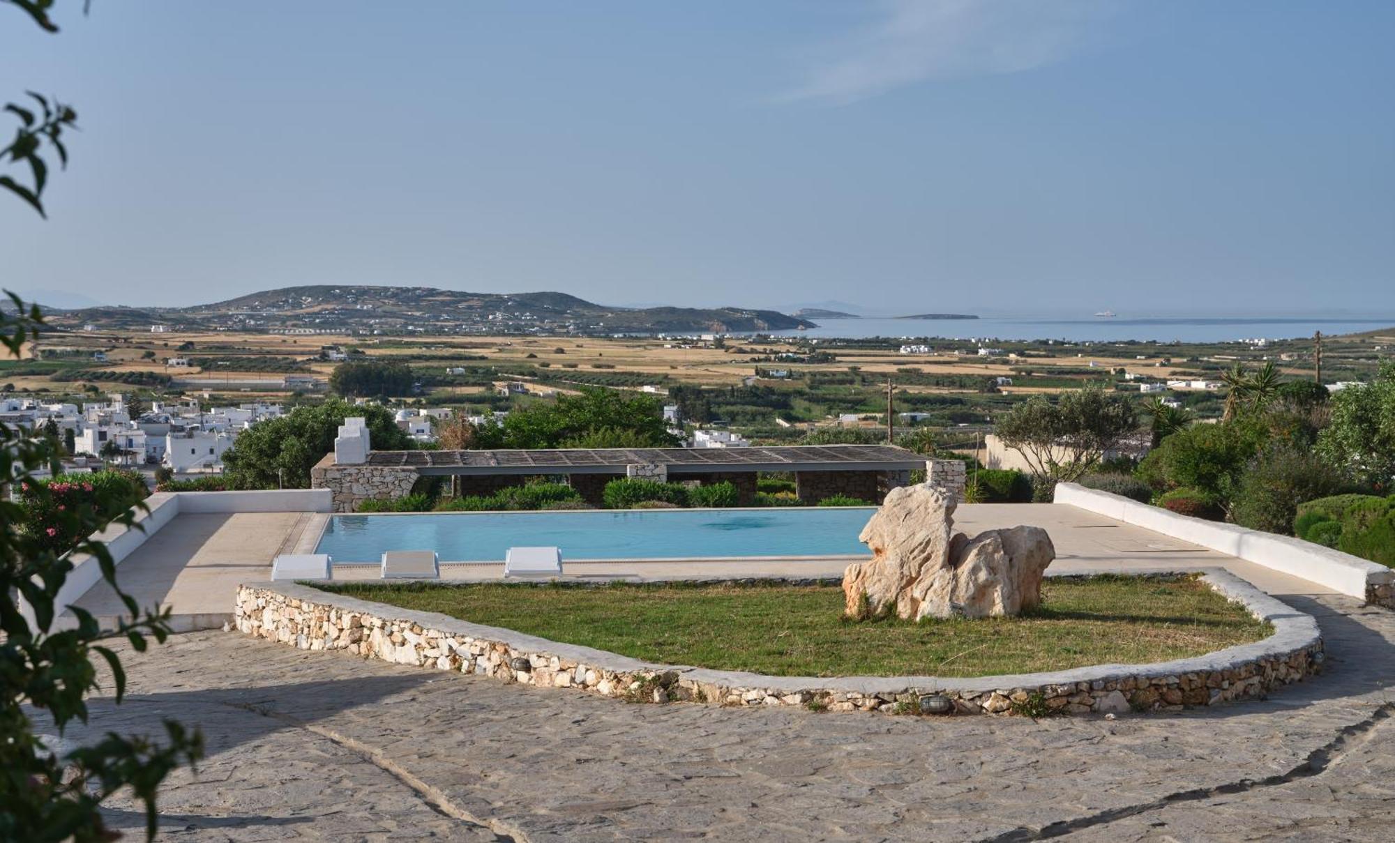 Amelie Villa With Pool And Amazing Sea Views, Paros Márpissa Екстериор снимка